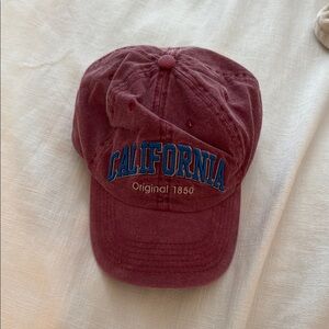 Maroon California Cap